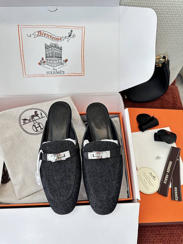 Made In Guangdong * Classic Kelly Buckle Oz Mule Shoes | Authentic Purchase, Res