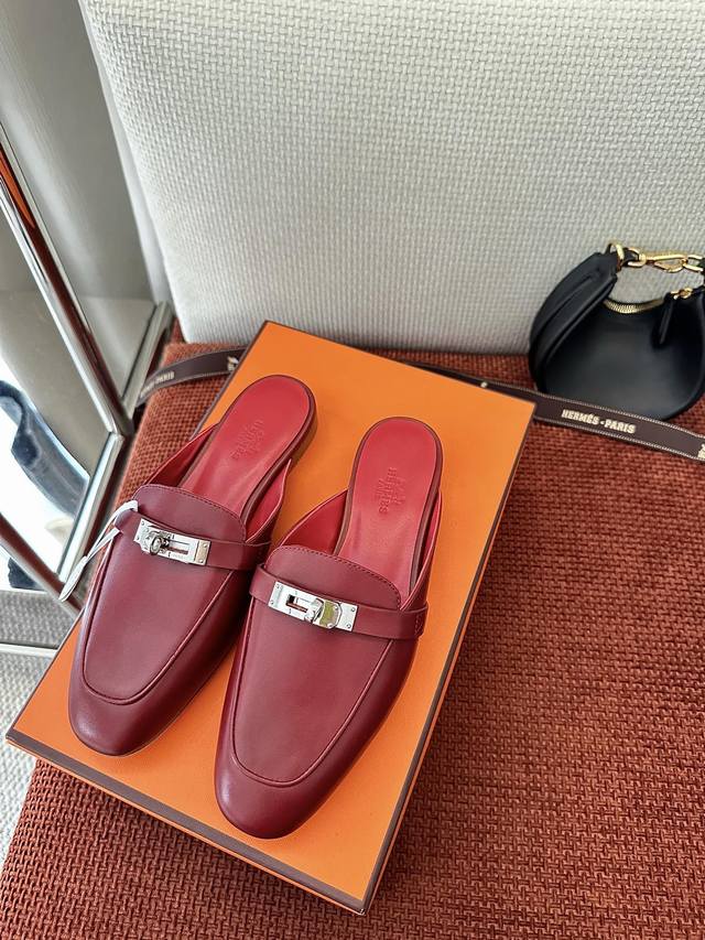Made In Guangdong * Classic Kelly Buckle Oz Mule Shoes | Authentic Purchase, Res