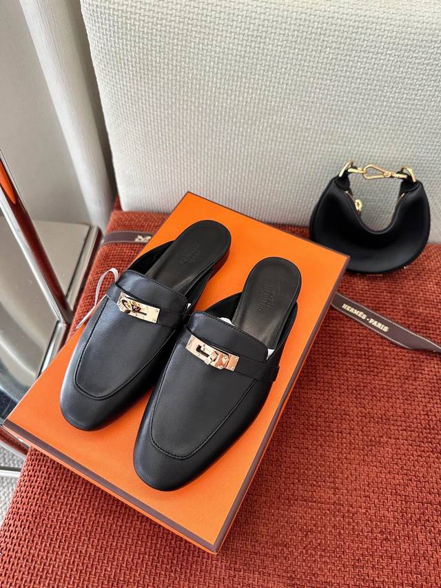 Made In Guangdong * Classic Kelly Buckle Oz Mule Shoes | Authentic Purchase, Res
