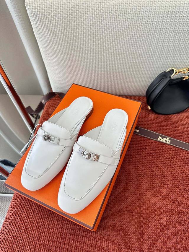 Made In Guangzhou * Classic Kelly Buckle Oz Mule Shoes | Authentic Purchase, Res