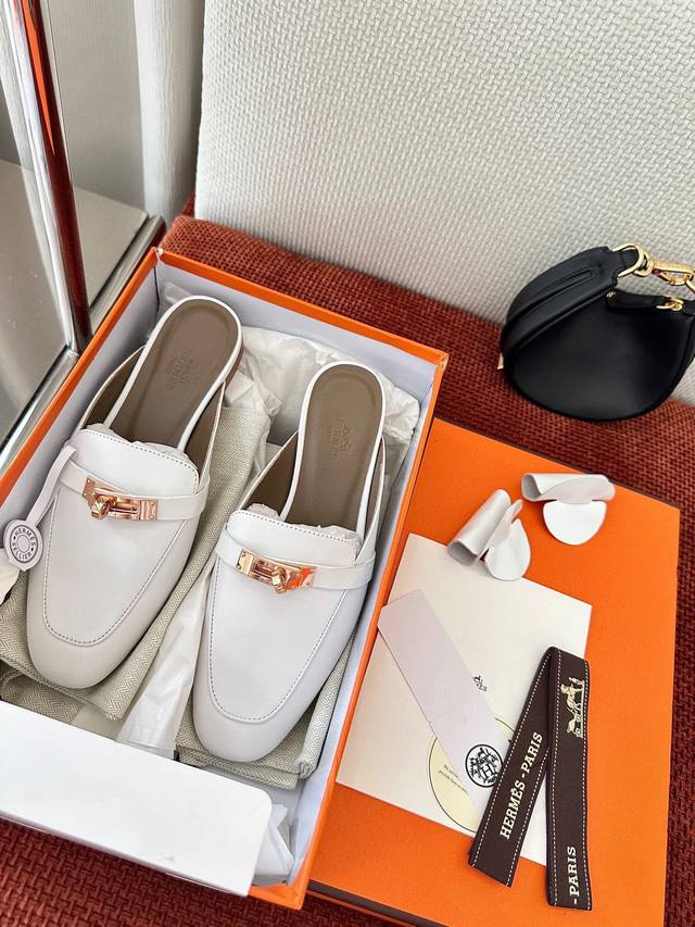 Made In Guangdong * Classic Kelly Buckle Oz Mule Shoes | Authentic Purchase, Res