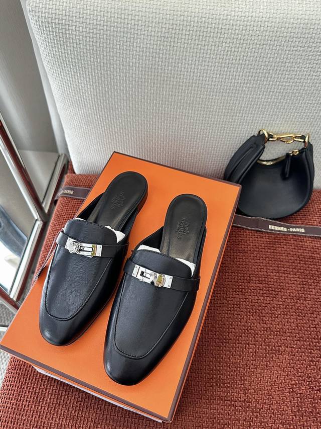 Made In Guangzhou * Classic Kelly Buckle Oz Mule Shoes | Authentic Purchase, Res