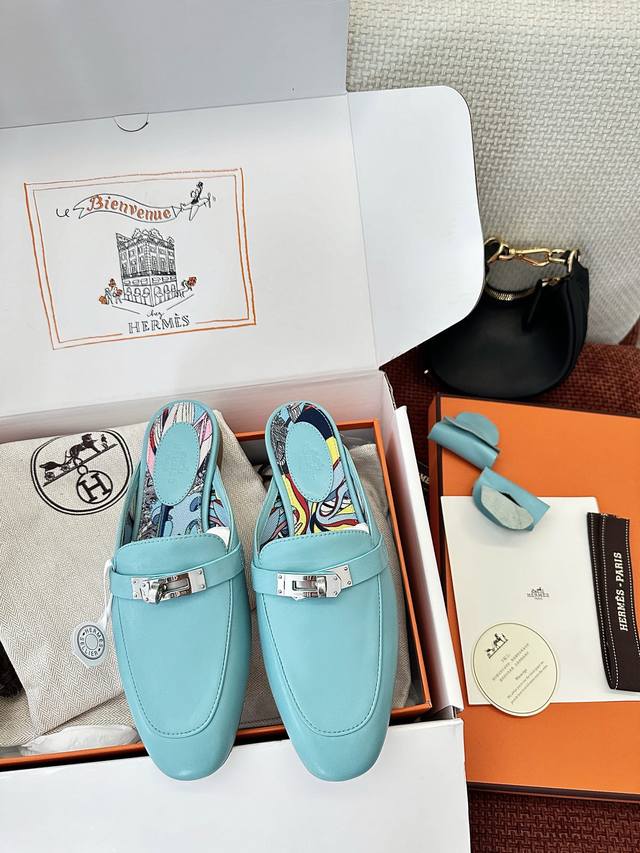Made In Guangdong * Classic Kelly Buckle Oz Mule Shoes | Authentic Purchase, Res