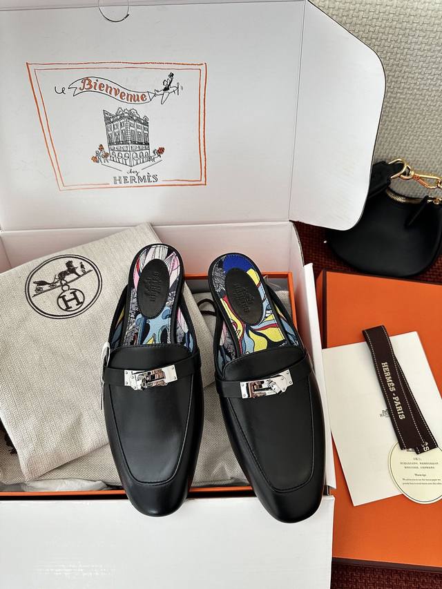 Made In Guangzhou * Classic Kelly Buckle Oz Mule Shoes | Authentic Purchase, Res