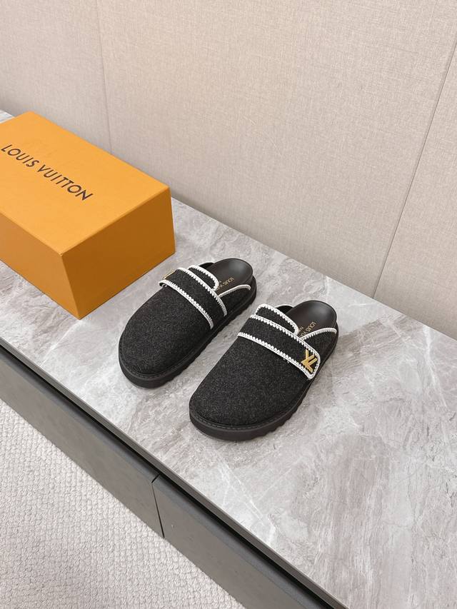 New Arrival At The Store: Winterbreak Comfert Flat Slippers With Lv Letters And