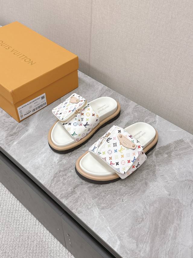 Lv Louis Vuitton X Tm Murakami Collaboration Couple's Slippers - Authentic New A