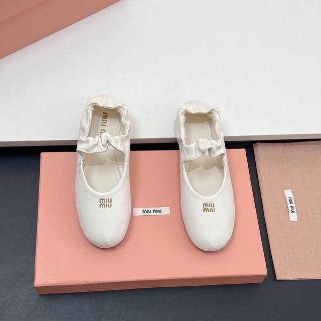 Featured Style, Factory Direct, High-End Version Miu Miu French Fairy Ballet Fla