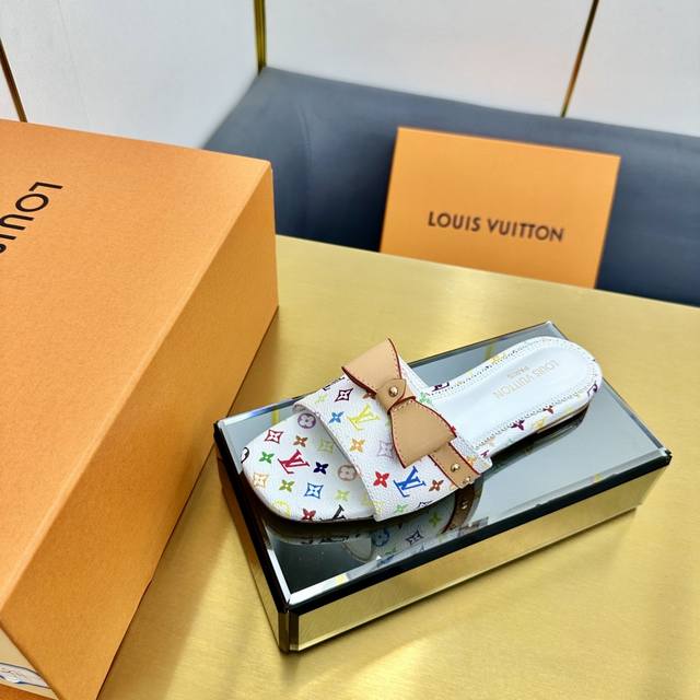 L*V Murakami Collaboration Summer Sandals, White Three-Color Murakami Summer Ess