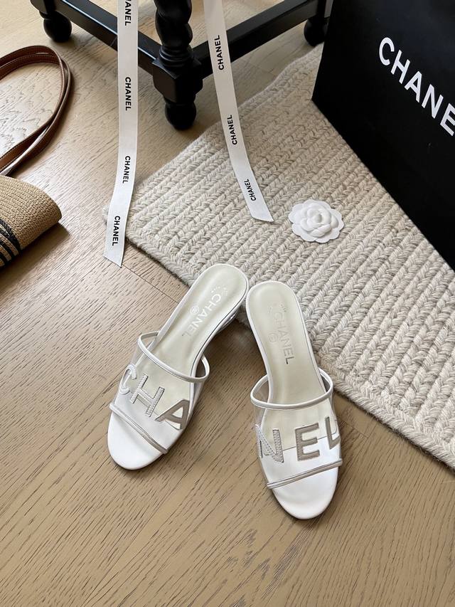 Chanel 25P Early Spring New Arrival High-Heel Slippers! Top-Tier Version! Limite