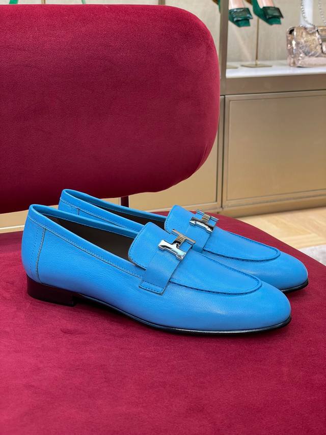 Imported Version Herm S Classic H-Buckle Loafer Classic Colors, Full Series + Ne