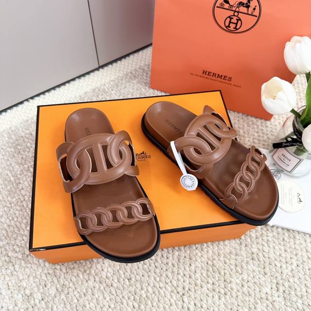 Herm S H-Series Classic Sandals Extra Pig Nose Series Sandals, Sizes: 35-41