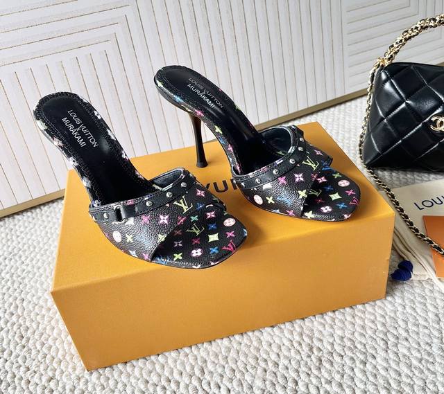 Louis Vuitton 2025 New Three-Color High-Heel Sandals Heel Height: Flat, 6.5 Cm,
