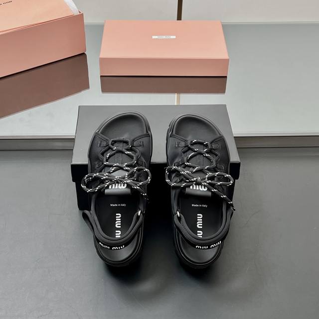 Factory Price, High Quality! Miu Miu 2025 New-Season Platform Thick-Soled Magic