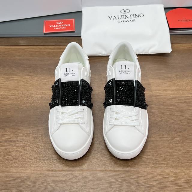 Top-Tier Version Valentino Valentino Couple's Edition Casual Sneakers, Skate Sho