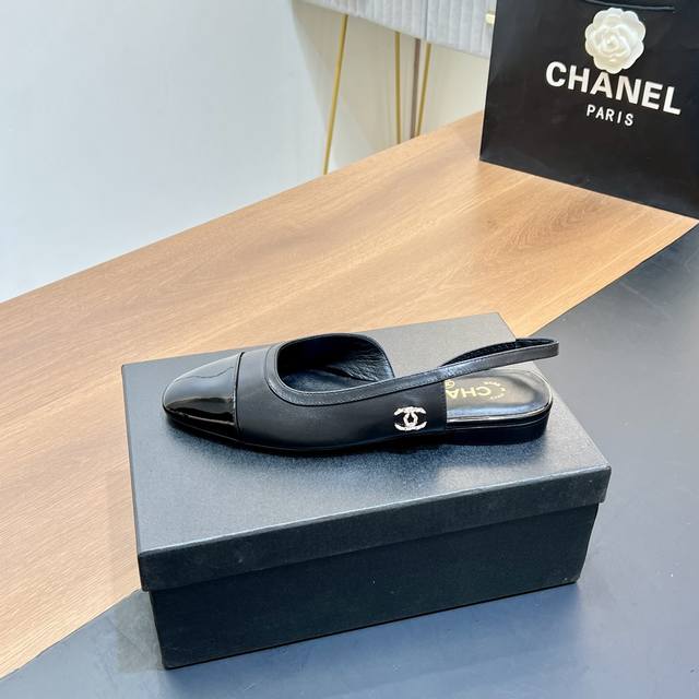 Factory P Price Official Websitechanel 2024 Early Autumn New Arrival Flat Backle