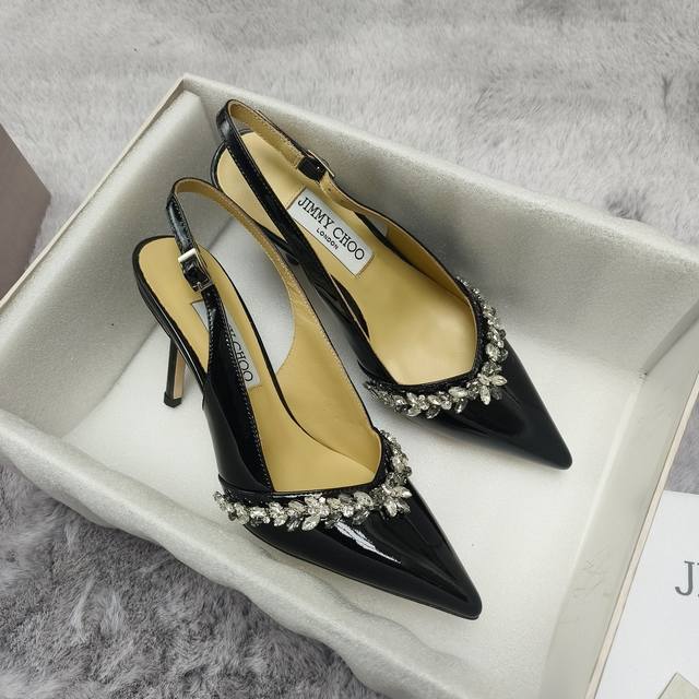 Jimmy Choo Summer Bestseller Pointed-Toe Crystal-Studded High-Heel Sandals Suita