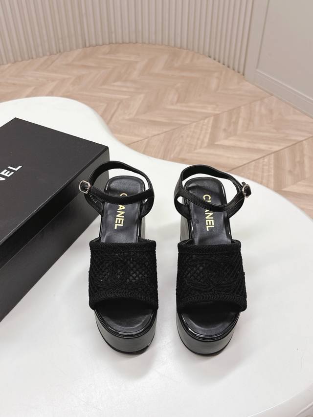New Arrival 25Ss Spring/Summer New Collection Chanel Chanel Wedge Heel Thick Sol