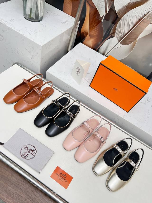 Home, Early Spring Flat Backless Sandals, Imported Sheepskin Upper, Sheepskin Li