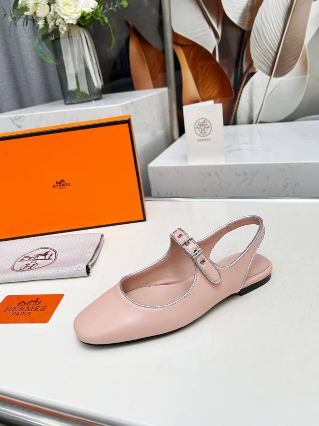 H Home, Early Spring Flat Back Sandals, Imported Sheepskin Upper, Sheepskin Lini