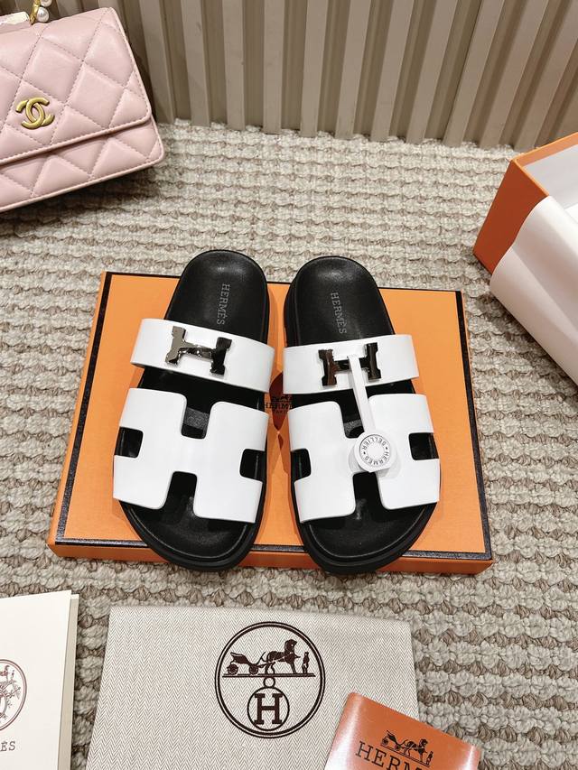 Factory P Batch, Men's Style 10 Classic Herm S Uncle's Sandals In Cowhide Leathe