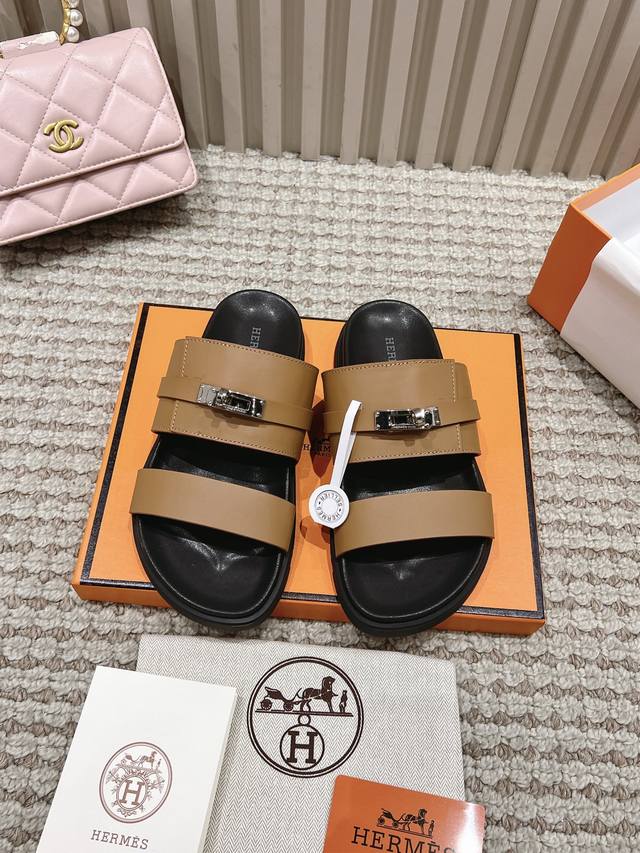 Factory P Batch P, Men's Size 10 Classic Style Herm S Uncle's Cool Sandals Leath