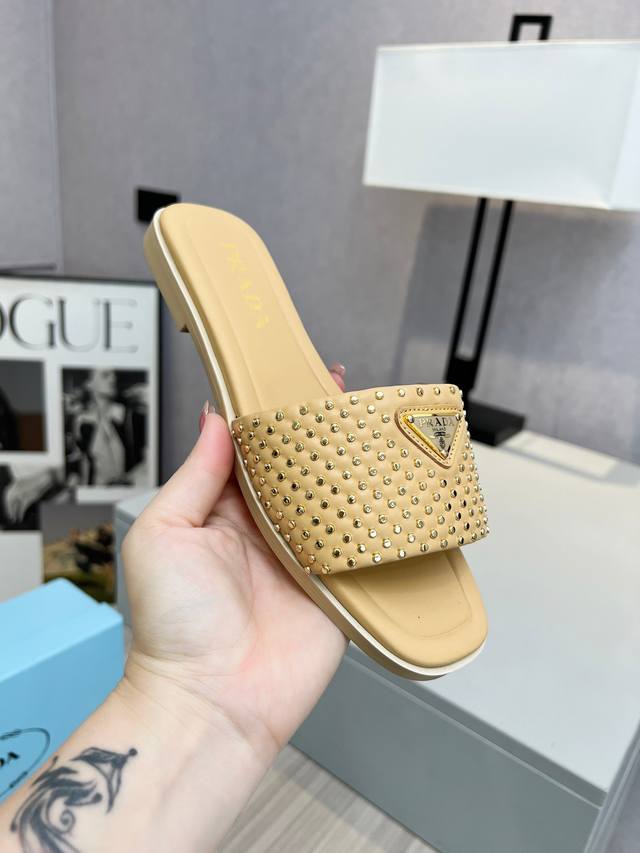 Leather Sole + 40 Prada 2025 Willow Nail Bestseller.Pairing With Genuine Leather