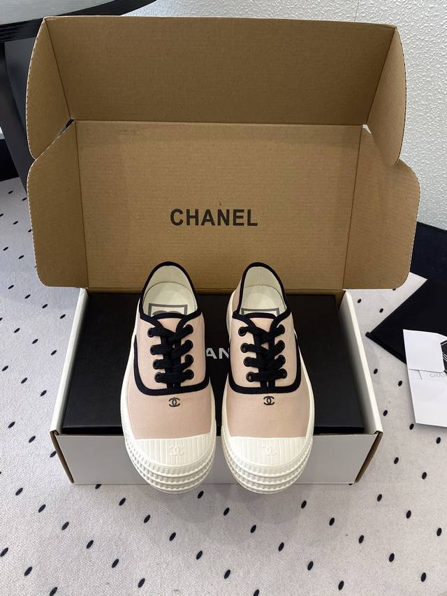 Chanel New Canvas White Sneakers Vintage-Inspired Reissue, Perfect For Spring An