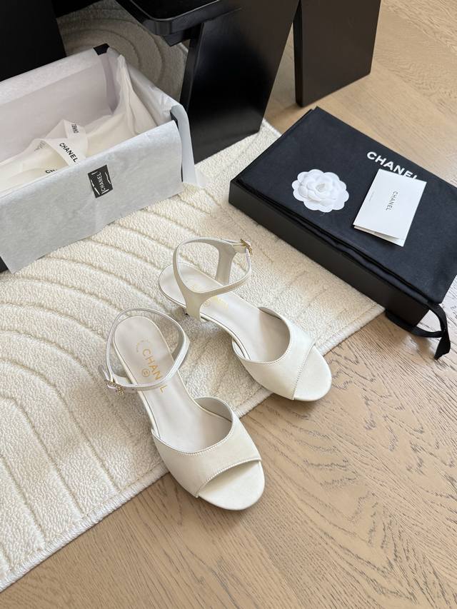 Chanel 25S New Fish-Toe High-Heel Sandals Series Classic Fish-Toe High-Heel Desi