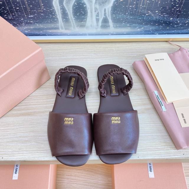Factory-Made Miu Miu Sandals, Now Available On Major Global Shopping Platforms.