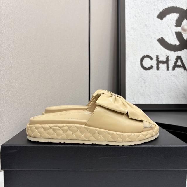 Chanel Chanel C-Style Thick-Soled Diamond-Patterned Slippers, A Timeless Classic