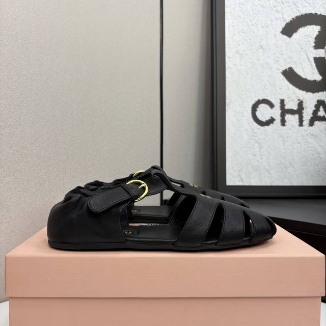 Miumiu Miu Miu Ss Early Spring New Arrival Slip-On Sandals Official Spring/Summe