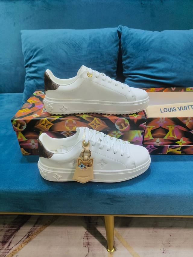 This Time Out Sneaker Is Crafted From Smooth Calf Leather, With A Metallic-Textu