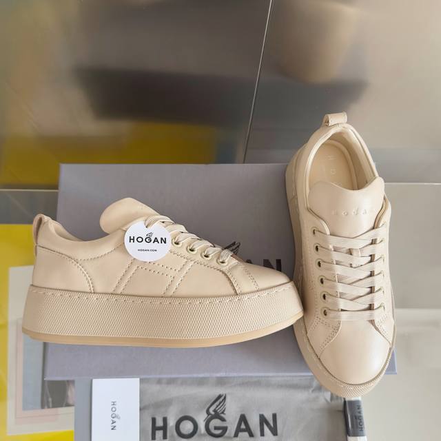 Top Version: Women's And Men's 440 Hogan H681 H-Wrap Series Thick Sole Casual Sn