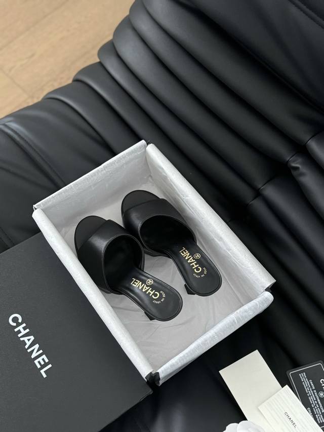 Chanel 24S Early Spring New Fish-Mouth Series Mary Jane Sandals. As Always, High