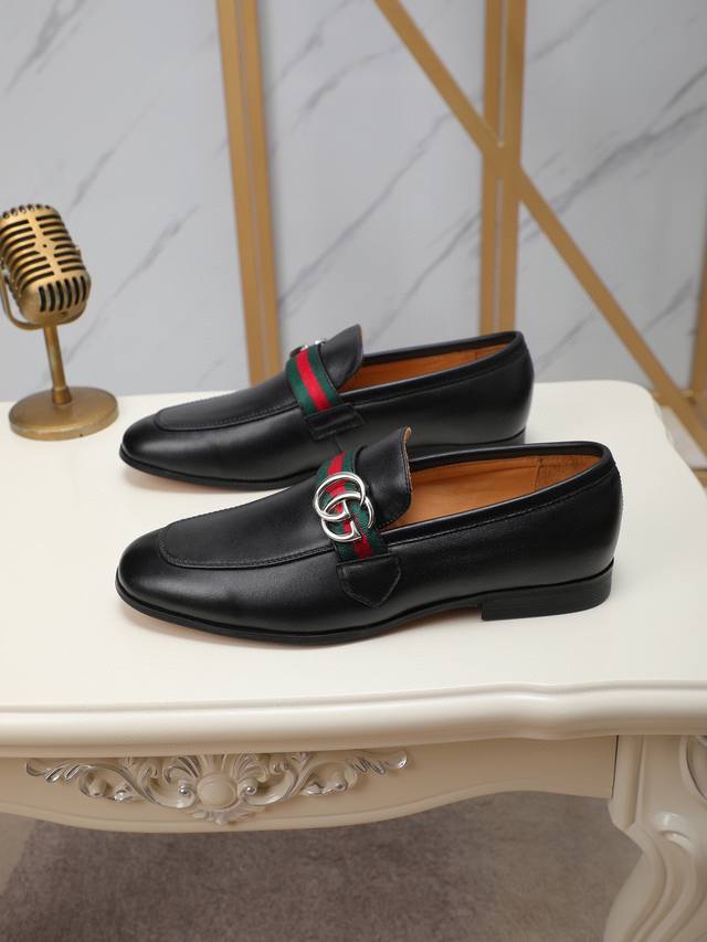 Actual Price Gucci Men's Latest Casual Leather Shoes! Available In Stores Now! O