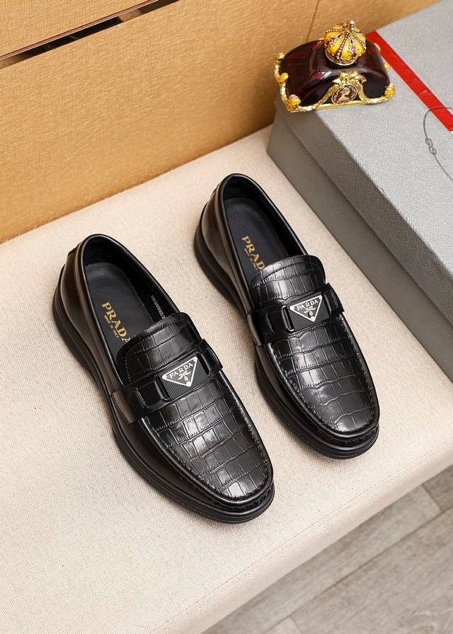 Product Trademark: Prada Casual Leather Shoes Standard Sizes: 38-44 (Custom Size
