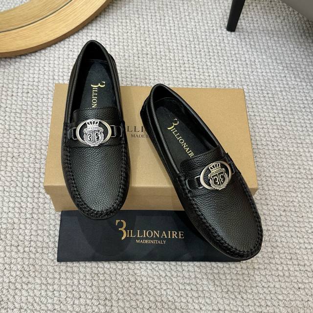 Factory Price P Billionaire Imported Alligator-Textured Calf Leather, Shoe Body