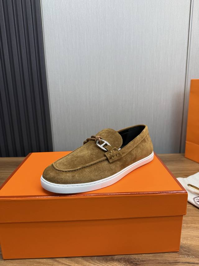 Factory P Price Herme* Herm S. Shoe Upper Made From Imported Suede Cowhide, Meti