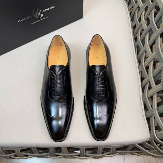 Gaziano Girling Classic Men's Oxford Leather Shoes | Made From Imported Cowhide