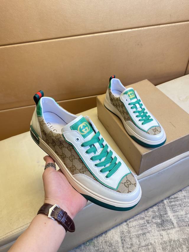 Gucci Top-Tier Men's Shoes, 2025 Hk Store Release. Sole: Original Factory-Suppli