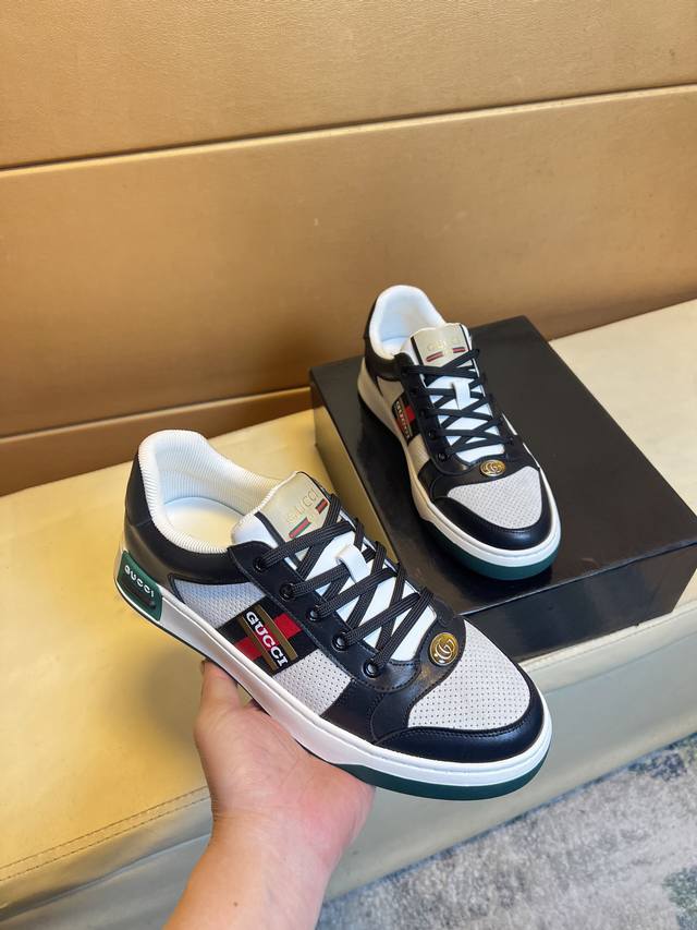 Gucci Top-Tier Men's Shoes, 2025 Hk Store Release. Sole: Original Factory-Suppli