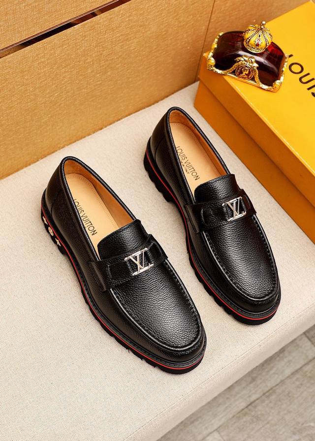 Product Trademark: Louis Vuitton Casual Leather Shoes, Standard Sizes: 38-44, Cu