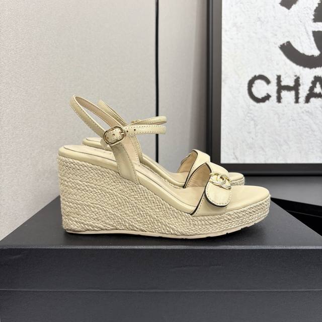 Chanel 2025 Spring/Summer. The Latest Hemp Rope Heeled Sandals! A Must-Have Ever