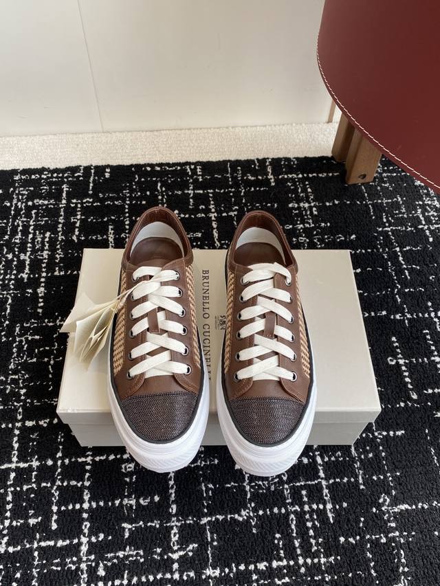 Premium-Grade Brunello Cucinelli 25Ss Latest Bc Lace-Up Casual Shoes, Imported S