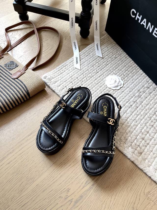 Chanel 25C Early Spring New Arrival Thick-Soled Sandals Series! Top-Tier Version