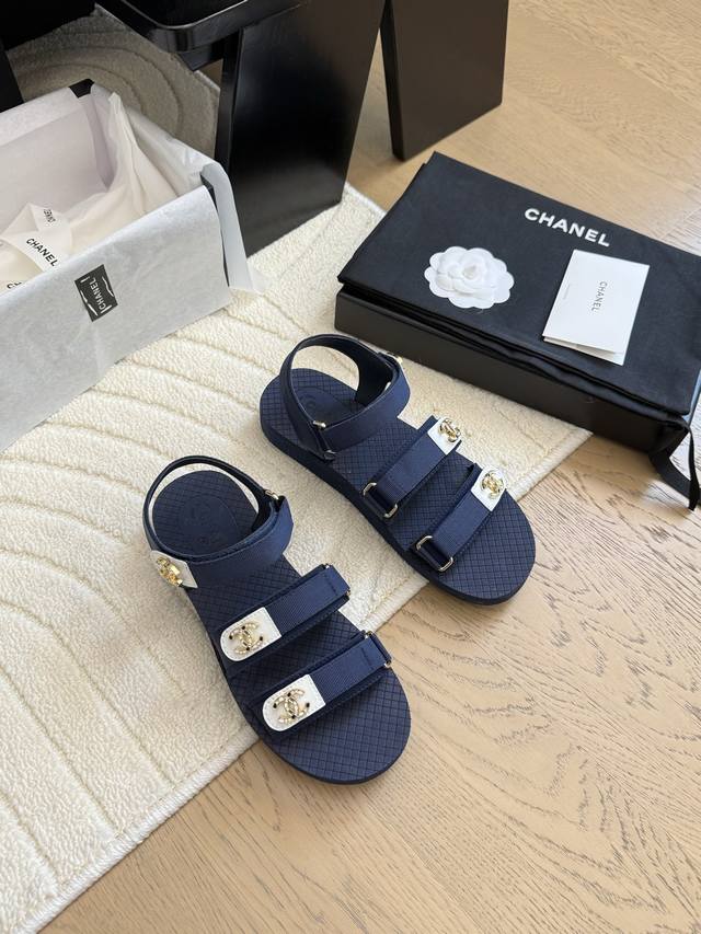 Chanel 25C New Magic Tape Beach Shoes Original Mold High Quality! Eco-Friendly P