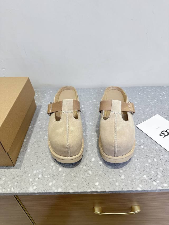 Ugg Niche Streetwear Brand 25Ss Spring/Summer New Arrival Venus Croc Thick Sole
