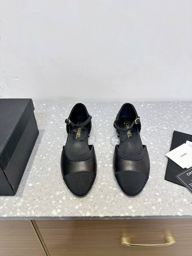 Chanel 25Ss Early Spring New Arrival Diamond Quilted Chunky Heel Mary Jane Sanda