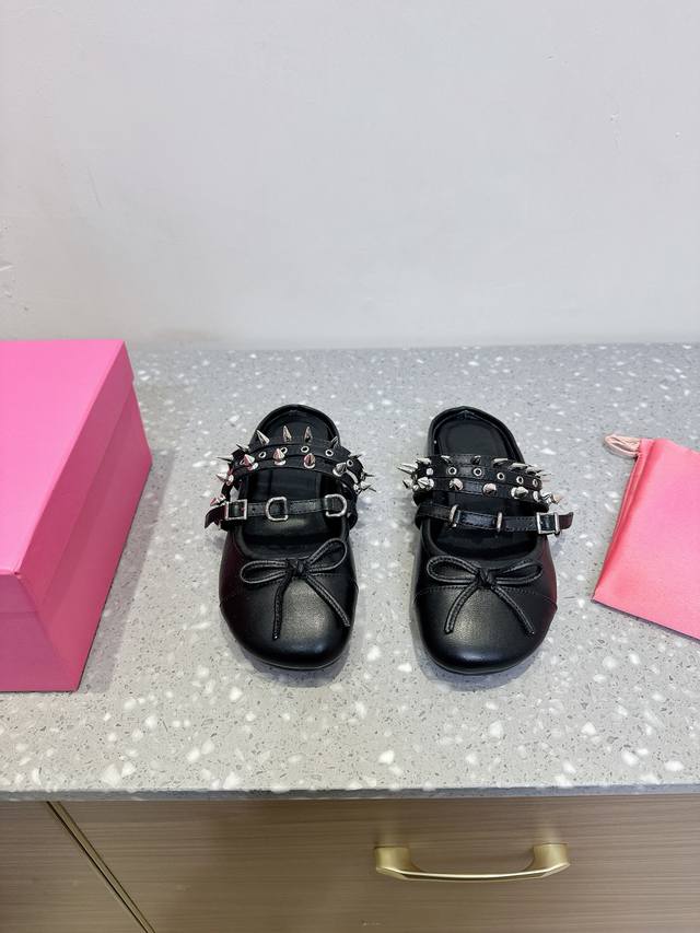 Half-Slip Abra Niche Fashion Brand 25Ss Spring/Summer New Arrival Studded Flat B