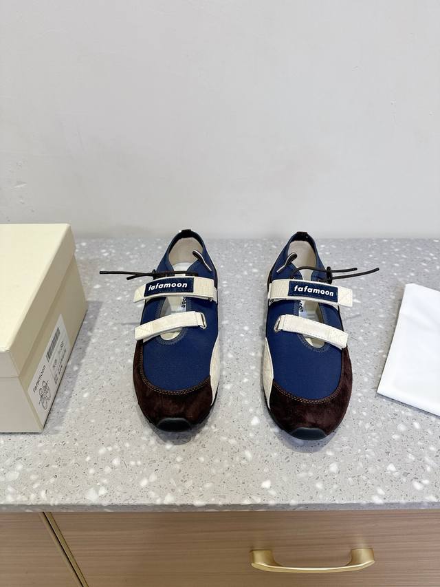 Fafamoon Niche Fashion Brand 25Ss Spring/Summer New Arrival Mary Jane Velcro Sli